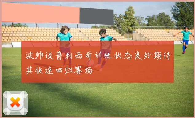 波帅谈普利西奇训练状态良好期待其快速回归赛场